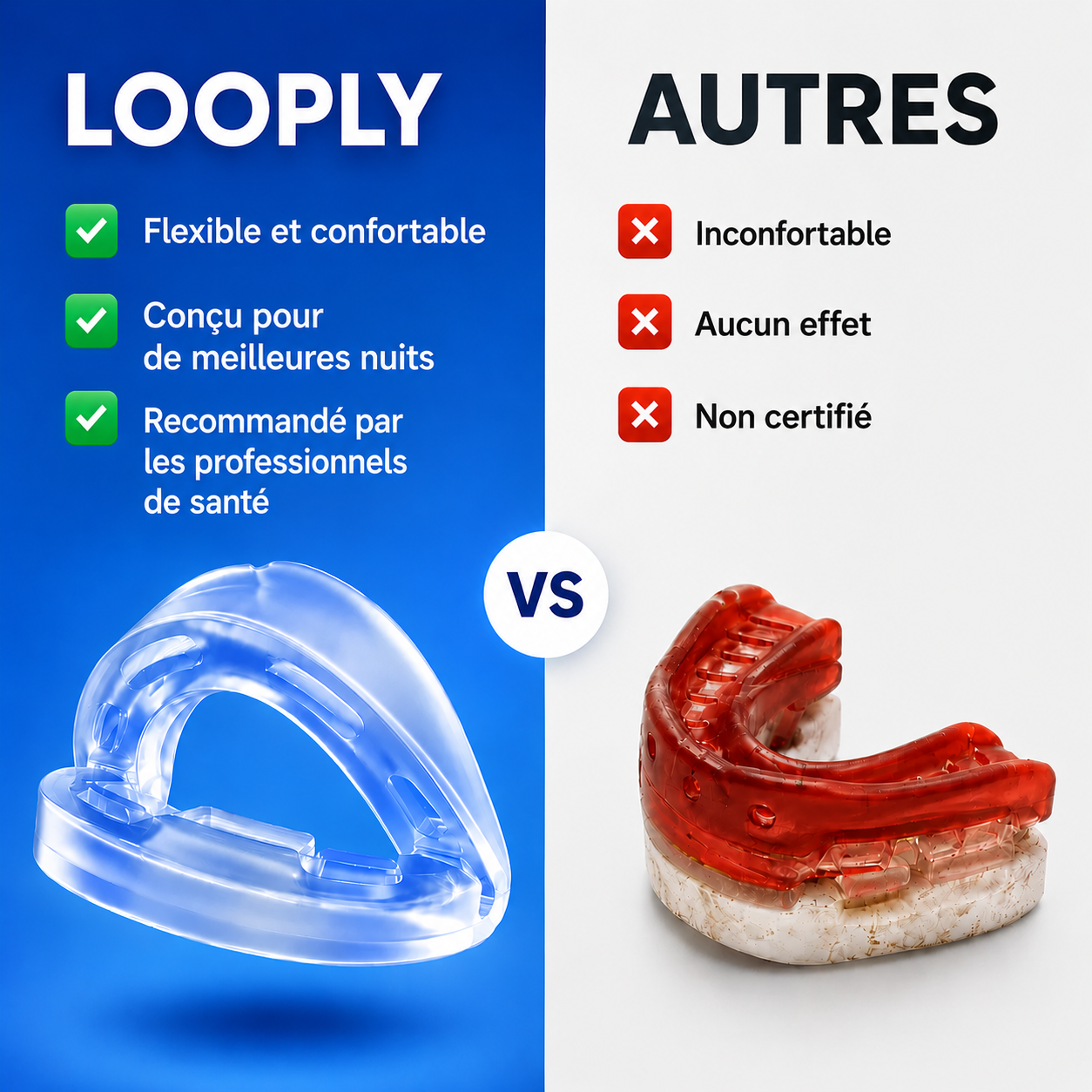 Embout buccal anti-ronflement - Looply